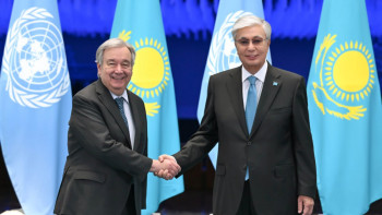 Фотография к новости: Мемлекет басшысы БҰҰ Бас хатшысы Антониу Гутерришпен келіссөз жүргізді