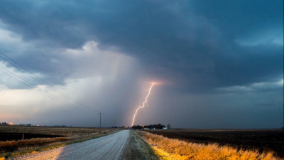 Найзағай соқты: Ер адам аты және итімен бірге мерт болды