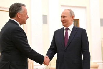 Фотография к новости: Путин Трамптың өкілімен үш сағат келіссөз жүргізді