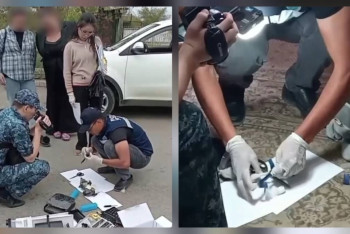 Фотография к новости: Ұлытау облысында полиция тұрғыннан синтетикалық есірткі тәркіледі