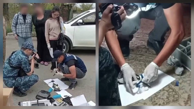 Ұлытау облысында полиция тұрғыннан синтетикалық есірткі тәркіледі