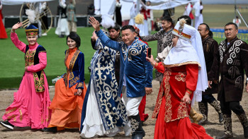 Фотография к новости: 180 киіз үй: Қарауылда Абай мерейтойы тойланып жатыр