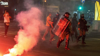 Фотография к новости: Сербиядағы наразылықтар кезінде 42 полиция қызметкері жараланды