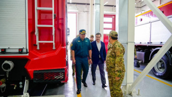 Фотография к новости: Астанада жаңа өрт депосы ашылды