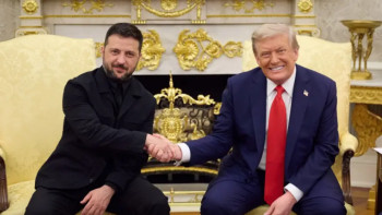 Фотография к новости: Зеленский: "Аумақтық мәселені біз Путин екеуміздің арамызда қалдырамыз"