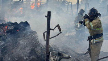 Фотография к новости: Ақтөбе облысында құтқарушылар 16 үйді өрттен аман сақтап қалды