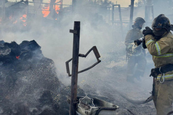 Фотография к новости: Ақтөбе облысында құтқарушылар 16 үйді өрттен аман сақтап қалды