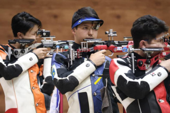 Фотография к новости: Құрлық чемпионы: армия мергені Ислам Сәтбаев Азия чемпионатында алтын алды