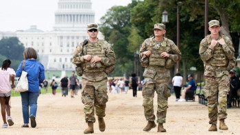 Фотография к новости: Трамп ұлттық гвардиямен бірге Вашингтон көшелерін патрульдеуге шығады