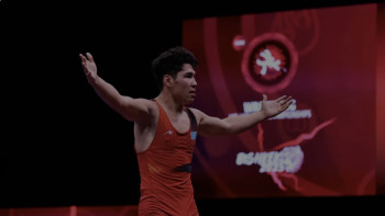 Фотография к новости: Қазақстандық балуан әлем чемпионатының күміс жүлдегері атанды