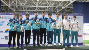 Фотография к новости: Қазақстан жасөспірімдер командасы Азия чемпионатында жаңа рекорд орнатты