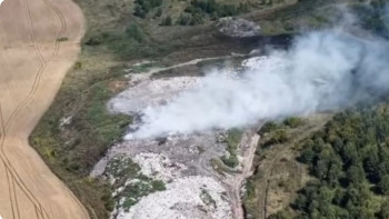 Фотография к новости: Қоқыс полигонындағы өрт үш күннен бері сөндірілмей жатыр – ШҚО