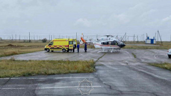 Фотография к новости: Нәресте тікұшақпен Екібастұздан Павлодарға шұғыл жеткізілді