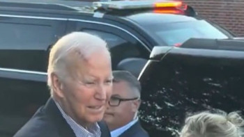 Фотография к новости: Басында үлкен тыртық бар: Джо Байден көпшілік алдына шықты