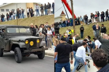 Фотография к новости: Парад кезінде бір топ адамды көлік қағып кетті
