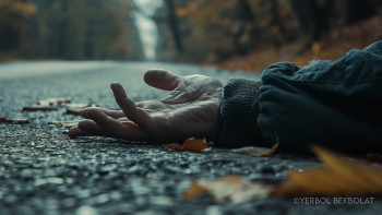 Фотография к новости: Жантүршігерлік апат: Бағанға соғылып, аударылып қалған көліктегі жолаушы қаза тапты