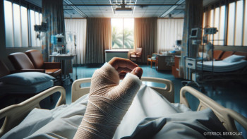 Фотография к новости: Шымкентте 5-қабаттан құлаған ер адамға 5 рет ота жасалды