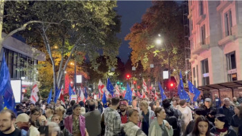 Фотография к новости: Тбилисиде Еуроодақпен визасыз режимді сақтауды талап еткен наразылық шеруі өтті