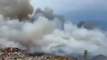 Фотография к новости: Алматы облысында қоқыс полигоны өртенді