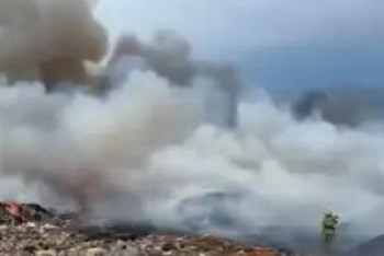 Фотография к новости: Алматы облысында қоқыс полигоны өртенді