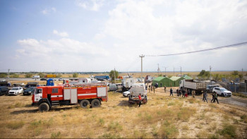 Фотография к новости: Алматы-Қонаев тас жолындағы өрттен кейінгі ауа сапасы тексерілді