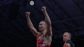 Фотография к новости: Тарихи жеңіс: Айдос Сұлтанғали грек-рим күресінен әлем чемпионы атанды