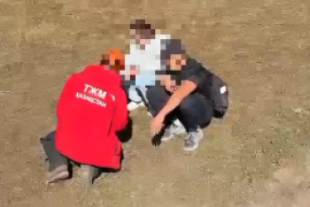 Фотография к новости: Таудағы төтенше жағдай: Құтқарушылар әйелдің өмірін сақтап қалды