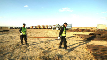 Фотография к новости: "Қошқар-Ата" аумағына 1 млн түп сексеуіл көшеті отырғызылады