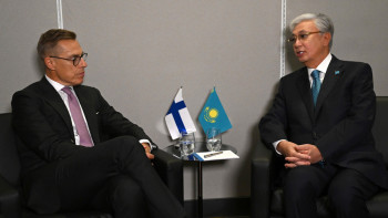 Фотография к новости: Президент Финляндия басшысымен келіссөз жүргізді