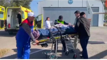 Фотография к новости: ТЖМ науқас әйелді тікұшақпен Ақтөбеге жеткізді