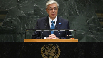 Фотография к новости: Қасым-Жомарт Тоқаев: "Қазіргідей алмағайып кезеңде бәріміз БҰҰ позициясының нығаюына ықпал етуіміз қажет"