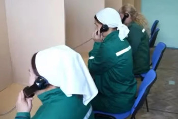 Фотография к новости: Енді Петропавлда сотталған әйелдер жақындарымен бейнетаксофон арқылы сөйлесе алады