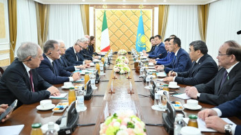 Фотография к новости: Сенат төрағасы Италия президентімен кездесті