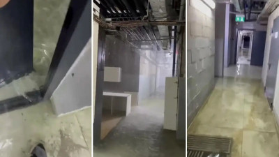 Алматыда жаңадан салынған тұрғын үй кешенін су басты