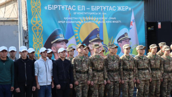 Фотография к новости: Шымкентте 35 жас сарбаз қарулы күштер қатарына шақырылды