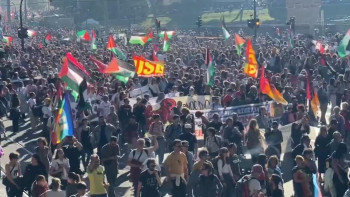 Фотография к новости: Рим, Мадрид және Лондонда жүздеген мың адам көшеге шықты