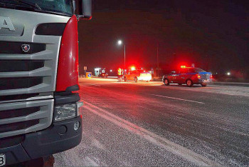 Фотография к новости: Абай облысында алғашқы қар жауды: полиция жолда сақ болуды ескертеді