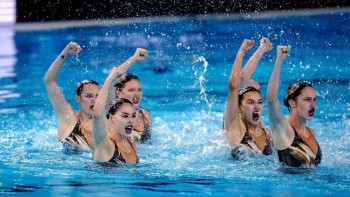 Фотография к новости: Әртістік жүзу: Қазақстан құрамасы Азия чемпионатында үш медаль жеңіп алды