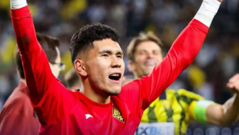 Фотография к новости: "Қайраттың" қаһарман қақпашысы Темірлан Анарбеков жарақатынан айықты