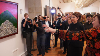 Фотография к новости: Третьяков галереясында "Қазақстан өнерінің жауһарлары" көрмесі ашылды