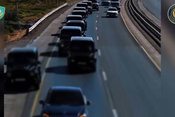 Фотография к новости: Жол ережесін өрескел бұзған: Түркістанда той кортежінің жүргізушілері жазаланды