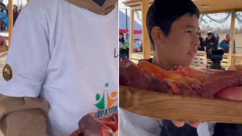 Фотография к новости: Жаңаарқада бір сәтте 500 табақ ет тартылып, рекорд тіркелді