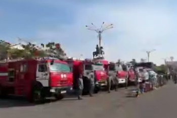 Фотография к новости: ТЖМ – 30 жыл: Таразда өрт-құтқару техникасының көрмесі мен шеруі өтті