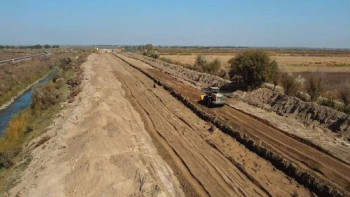 Фотография к новости: Түркістанда ұзындығы 15 шақырым болатын каналдың реконструкциясы басталды