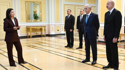 Қасым-Жомарт Тоқаев пен Ильхам Әлиевке Орта дәлізді дамыту жобасы таныстырылды