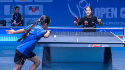 Олжас Бектенов үстел теннисінен халықаралық турнирді ашты