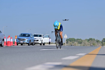 Фотография к новости: Қазақстандық велошабандоз Азиаданың алтынын жеңіп алды