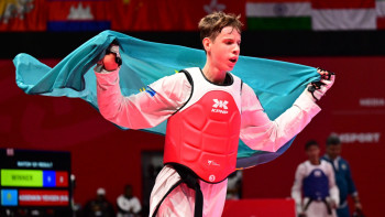 Фотография к новости: Жасөспірімдер Азиадасы: Таеквондошы Васенкин алтын жүлдегер атанды