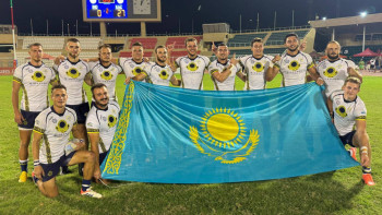 Фотография к новости: Регбиден Қазақстан құрамасы Оманда топ жарды