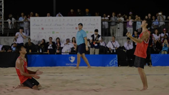 Фотография к новости: Қазақстандық жағажай волейболшылары жасөспірімдер Азиадасында алтын алды